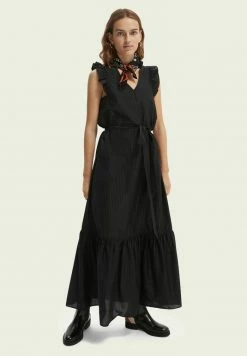 Scotch & Soda Robe Longue - Black