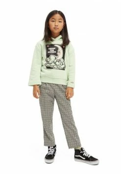 Scotch & Soda BOXY-FIT TRUMPET-SLEEVED ARTWORK HOODIE - Sweatshirt - Pistache