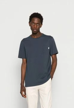 Scotch & Soda FABRIC DYED POCKET TEE - T-shirt Basique - Steel