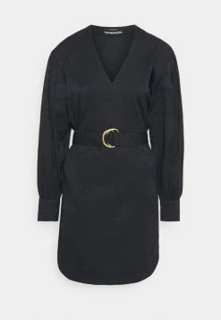 Scotch & Soda LONG SLEEVE DRESS WITH V NECK - Robe De Jour - Blue