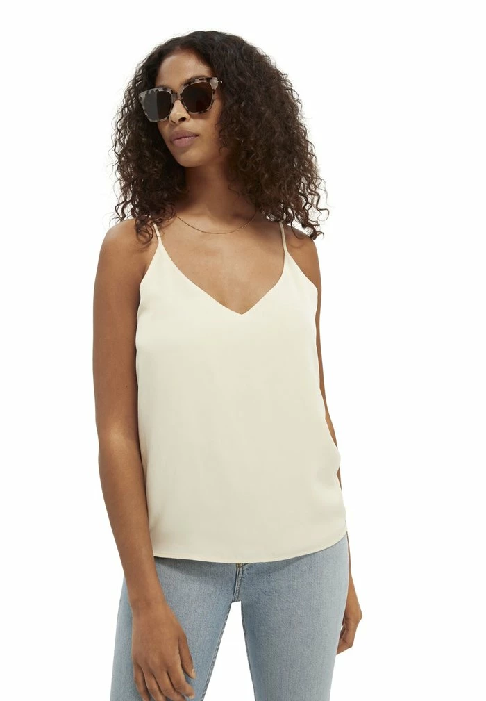 Scotch & Soda Débardeur - Offwhite 2 Scotch & Soda Débardeur - Offwhite – Image 2