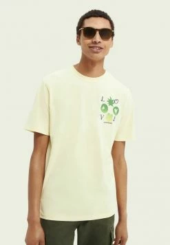 Scotch & Soda T-shirt Imprimé - Highlight Yellow