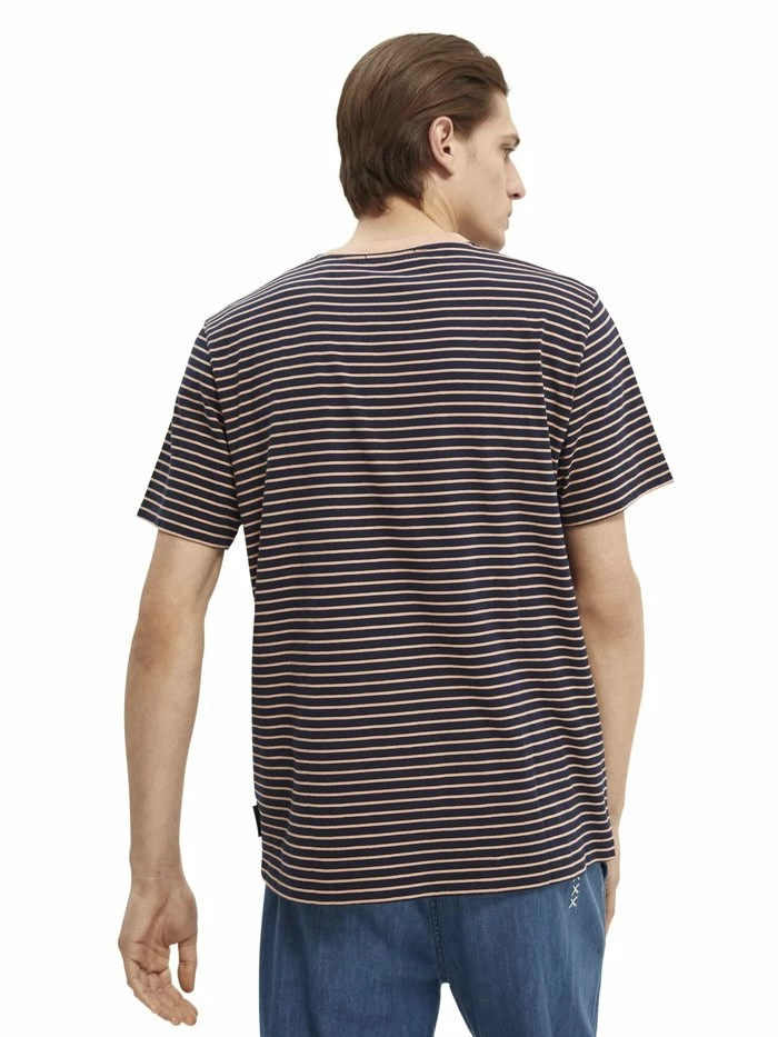 Scotch & Soda CLASSIC CREWNECK STRIPE TEE - T-shirt Imprimé - Black 3 Scotch & Soda CLASSIC CREWNECK STRIPE TEE - T-shirt Imprimé - Black – Image 3