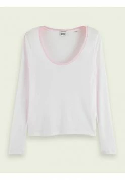 Scotch & Soda LONG SLEEVE - T-shirt à Manches Longues - Sunrise Pink -Scotch & Soda Soldes 94407bd7984e4db78f22b12be6c20e20