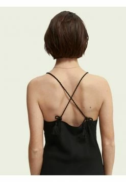 Scotch & Soda CROSS STRAP - Robe De Soirée - Black -Scotch & Soda Soldes 94b6ed14695d4d71b62fae0f65c7bb14