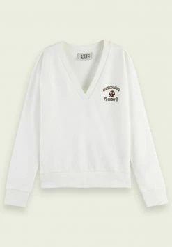 Scotch & Soda Sweatshirt - Off White -Scotch & Soda Soldes 9526273ce78144e4b1fa8496e557b64e