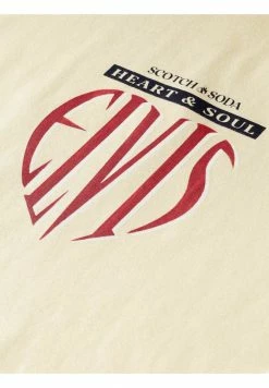 Scotch & Soda T-shirt Imprimé - Ecru -Scotch & Soda Soldes 9596fa02ed3049a0a3978c03c01428b5