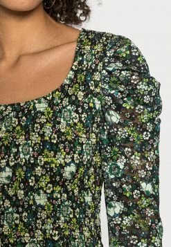 Scotch & Soda PRINTED SLEEVED MIDI DRESS WITH SMOCKING - Robe De Jour - Combo -Scotch & Soda Soldes 95e469e3890844cc86bfc365790bbe49