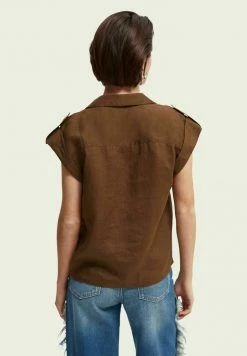 Scotch & Soda Chemisier - Moss -Scotch & Soda Soldes 9616a932395145cf9b208208e9973e70