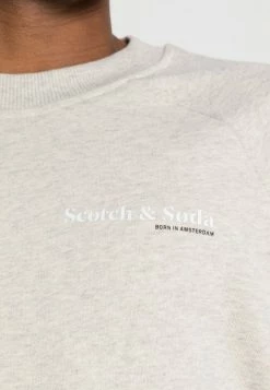 Scotch & Soda FELPA CREWNECK - Sweatshirt - Grey Melange -Scotch & Soda Soldes 96214d42351a41b7926bef0ed15d2765