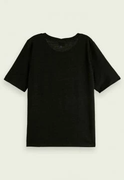 Scotch & Soda T-shirt Basique - Black -Scotch & Soda Soldes 9634db9474814319ac6950904c2d121c