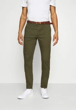 Scotch & Soda BELTED CHINO - Chino - Military