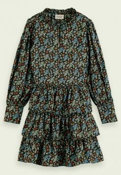 Scotch & Soda Robe De Jour - Blue -Scotch & Soda Soldes 97762c0dff7842688d6fac8aed0b7aff