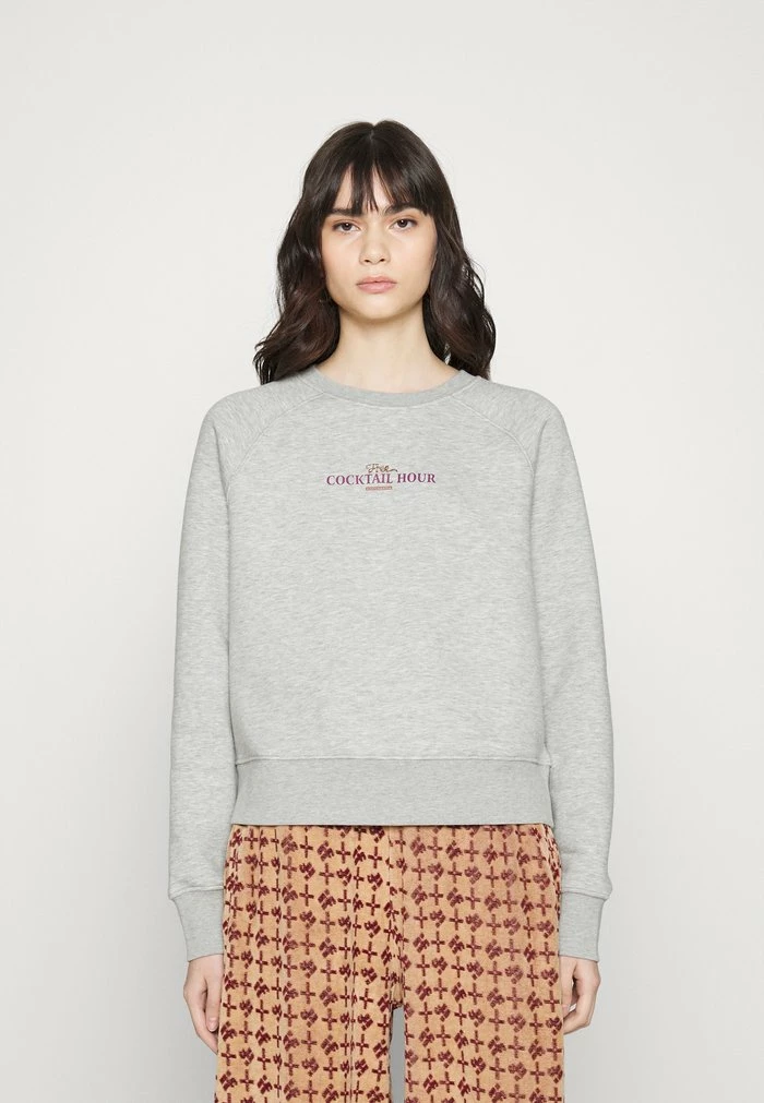 Scotch & Soda RAGLAN CREWNECK WITH GRAPHIC - Sweatshirt - Grey Melange 4 Scotch & Soda RAGLAN CREWNECK WITH GRAPHIC - Sweatshirt - Grey Melange – Image 4