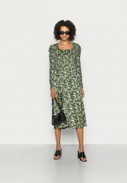 Scotch & Soda PRINTED SLEEVED MIDI DRESS WITH SMOCKING - Robe De Jour - Combo -Scotch & Soda Soldes 9895d1e0ebc643e7859b482249533941
