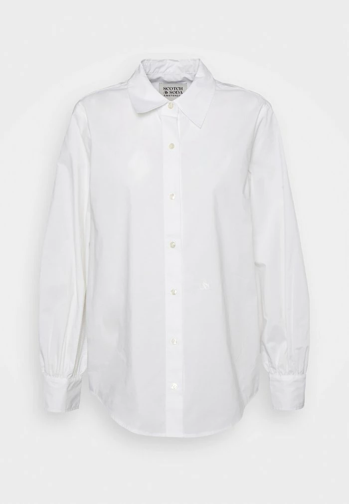 Scotch & Soda RELAXED FIT ORGANIC - Chemisier - White 4 Scotch & Soda RELAXED FIT ORGANIC - Chemisier - White – Image 4