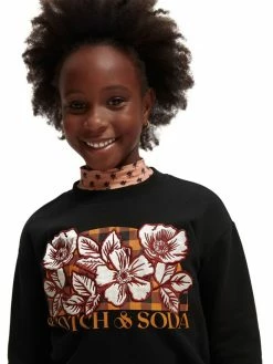 Scotch & Soda Sweatshirt - Black -Scotch & Soda Soldes 9ab750c3f0f14ad8b866e02f0fd45435