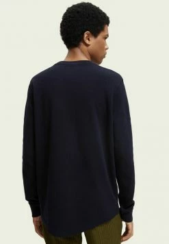 Scotch & Soda LONG SLEEVE - T-shirt à Manches Longues - Night -Scotch & Soda Soldes 9b596fc5f0a54d4cb4f1830c15f4a12e