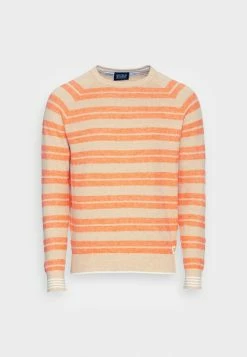 Scotch & Soda STRUCTURED BLEND CREWNECK - Pullover - Orange 8 Scotch & Soda STRUCTURED BLEND CREWNECK - Pullover - Orange -Scotch & Soda Soldes 9b908aeb3f8440fbb47b9fc2ed289124