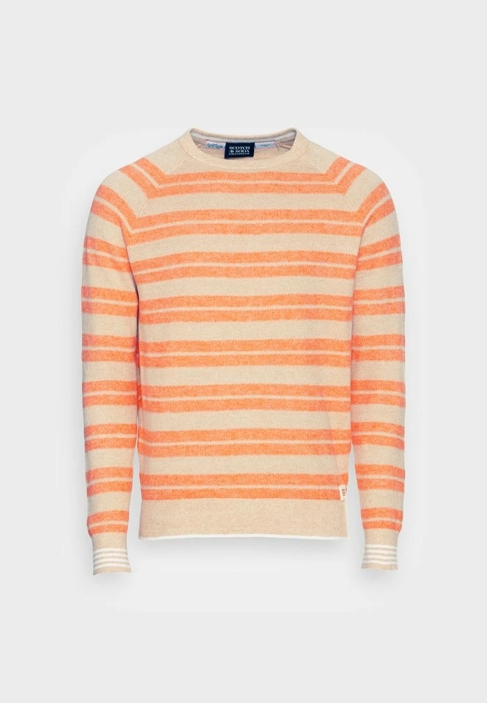 Scotch & Soda STRUCTURED BLEND CREWNECK - Pullover - Orange 4 Scotch & Soda STRUCTURED BLEND CREWNECK - Pullover - Orange – Image 4