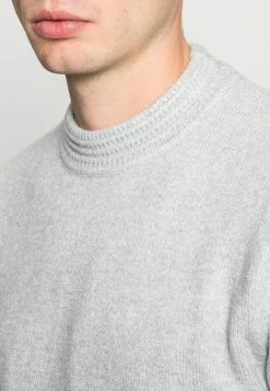 Scotch & Soda SOFT CREWNECK PULL WITH HIGHER COLLAR - Pullover - Stone Melange -Scotch & Soda Soldes 9bfea76175a849e3a2e32dbcd38d0d6d