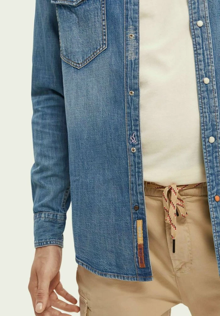 Scotch & Soda Chemise - Washed Indigo 4 Scotch & Soda Chemise - Washed Indigo – Image 4