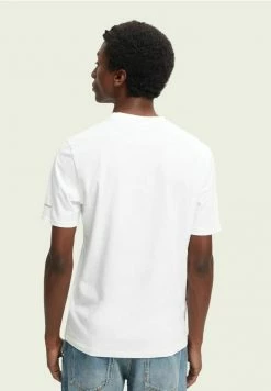 Scotch & Soda GRAPHIC - T-shirt Basique - White -Scotch & Soda Soldes 9f1d502bace74c1e9c546864d4b851a4