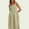 Scotch & Soda SMOCKED MIDI - Robe De Jour - Combo X