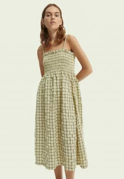 Scotch & Soda SMOCKED MIDI - Robe De Jour - Combo X