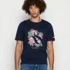 Scotch & Soda SEASONAL LOGO GRAPHIC - T-shirt Imprimé - Navy