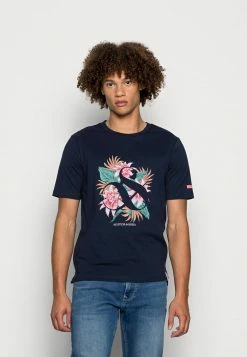 Scotch & Soda SEASONAL LOGO GRAPHIC - T-shirt Imprimé - Navy
