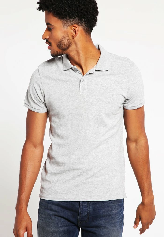 Scotch & Soda CLASSIC GARMENT - Polo - Grau Melange 1 Scotch & Soda CLASSIC GARMENT - Polo - Grau Melange