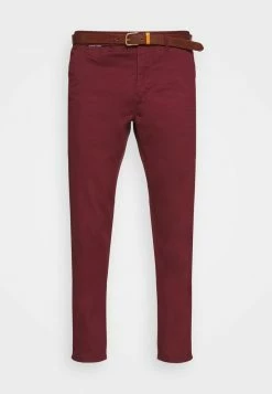 Scotch & Soda BELTED CHINO - Chino - Bordeaux -Scotch & Soda Soldes a352b0596d524cfb9e68cb6724ed365c