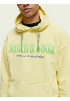 Scotch & Soda COLOURFUL ARTWORK HOODED - Sweatshirt - Yellow -Scotch & Soda Soldes a4140918a79f40f3841405343f1a9fc5