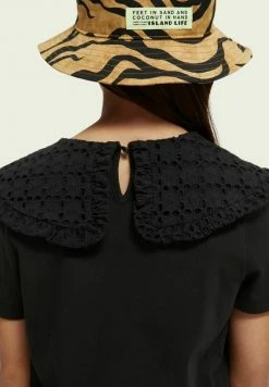 Scotch & Soda COLLAR - T-shirt Imprimé - Black -Scotch & Soda Soldes a433b61144b3407b957c91c10c6a9248