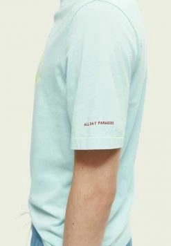 Scotch & Soda GRAPHIC - T-shirt Basique - Seafoam -Scotch & Soda Soldes a4e05b470ab34f20804ec6ec1035493a