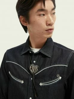 Scotch & Soda Chemise - Indigo -Scotch & Soda Soldes a51d2aa038d14fee966a568134304b5f