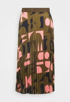 Scotch & Soda SKIRT - Jupe Plissée - Mottled Olive