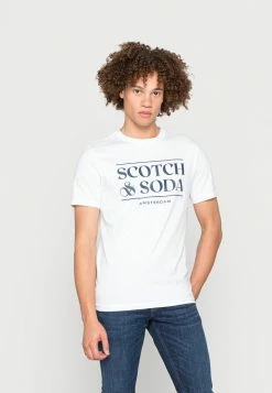 Scotch & Soda SHORT SLEEVE LOGO TEE - T-shirt Imprimé - Combo