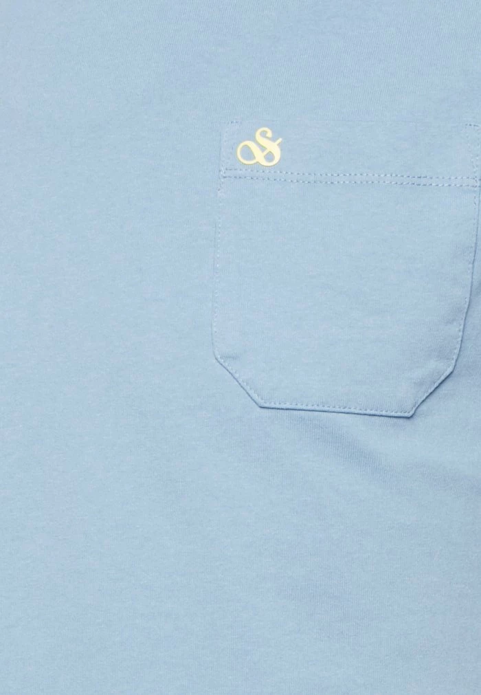 Scotch & Soda REGULAR FIT SHORT SLEEVED WITH CHEST POCKET - T-shirt Basique - Fifties Blue 5 Scotch & Soda REGULAR FIT SHORT SLEEVED WITH CHEST POCKET - T-shirt Basique - Fifties Blue – Image 5