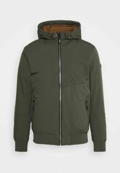 Scotch & Soda HOODED STRETCH - Veste Mi-saison - Olive -Scotch & Soda Soldes a78e872902fe4155a73f4343429aa4de