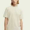 Scotch & Soda WASHED - T-shirt Imprimé - White Sand