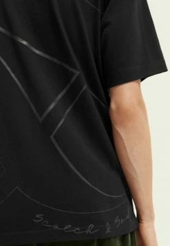 Scotch & Soda RELAXED - T-shirt Imprimé - Black -Scotch & Soda Soldes a822f5480078452d84320cd2ea5c6dff