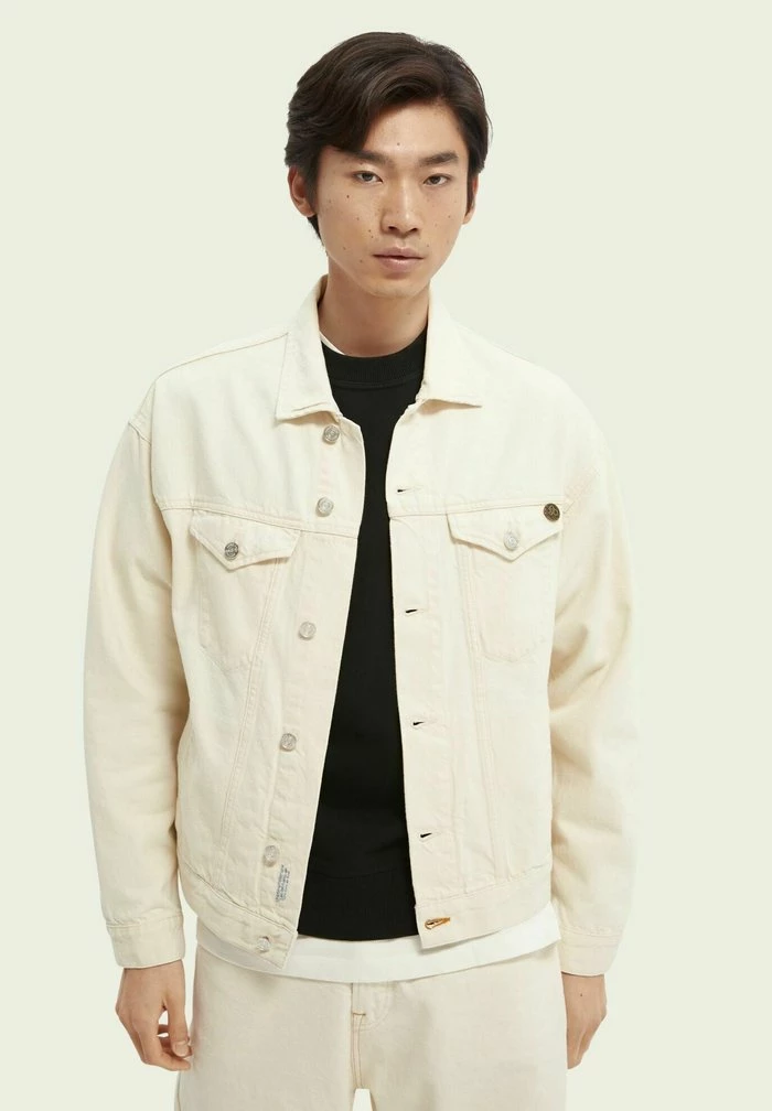 Scotch & Soda HIGHWAY OF HOPE - Veste En Jean - Beige 1 Scotch & Soda HIGHWAY OF HOPE - Veste En Jean - Beige