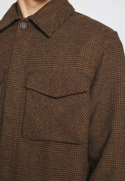 Scotch & Soda RELAXED OVERSHIRT - Veste Légère - Dark Brown -Scotch & Soda Soldes aaa584bf8f3241289b698a116986d349
