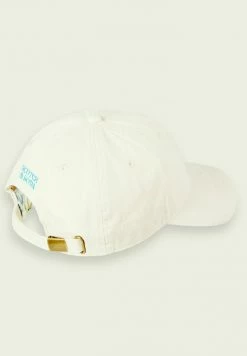 Scotch & Soda UNISEX TWILL - Casquette - White Sand -Scotch & Soda Soldes aab5b04645fa4f46a090a6ee253991da
