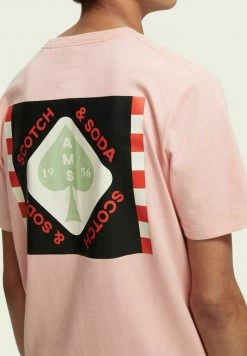 Scotch & Soda GRAPHIC - T-shirt Imprimé - Cadillac Pink -Scotch & Soda Soldes ab539e776c8f45fd808fcfb28d149332