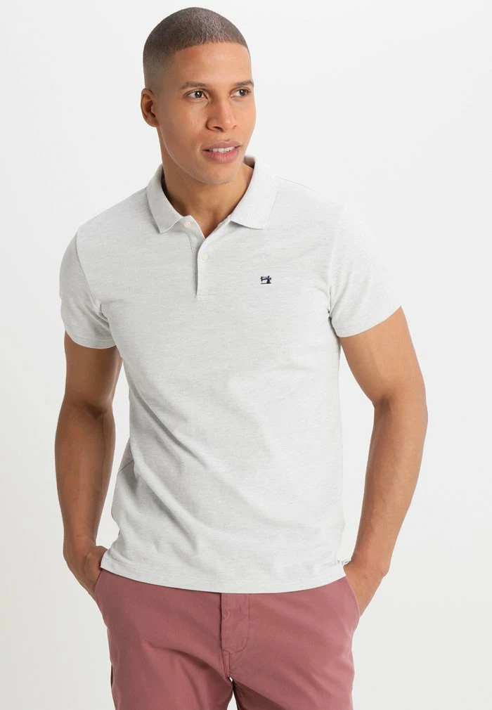 Scotch & Soda CLASSIC CLEAN - Polo - Light Grey Melange 1 Scotch & Soda CLASSIC CLEAN - Polo - Light Grey Melange