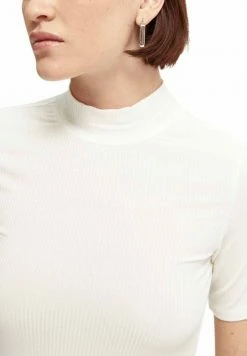 Scotch & Soda SLIM FIT - T-shirt Basique - Off White -Scotch & Soda Soldes ab91711c502b4fbfbf435747c7226ca8