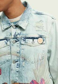 Scotch & Soda HAWAIIAN FL - Veste En Jean - Hawaiian Flow -Scotch & Soda Soldes abdeff480bc64bc08379af3425a890e2